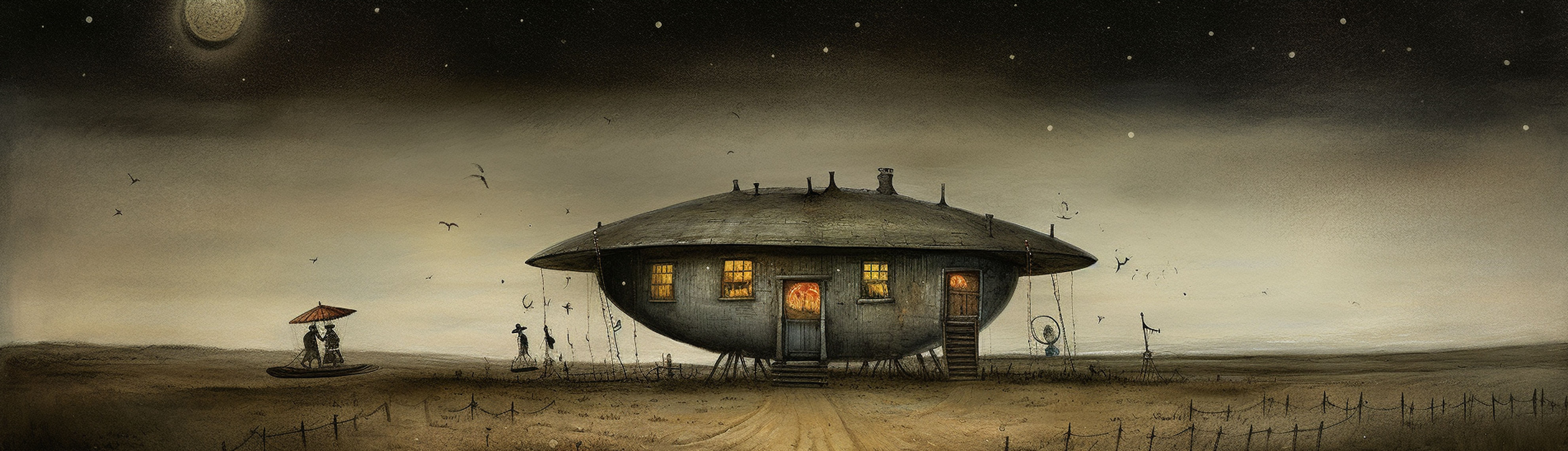 Ramades - House, car and flying saucer 6